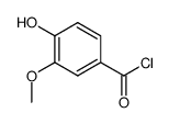 4-Hydroxy-3-methoxybenzoyl chloride结构式