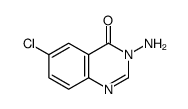 3-氨基-6-喹唑啉-4(3H)-酮结构式