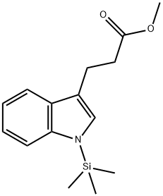 1-(Trimethylsilyl)-1H-indole-3-propanoic acid methyl ester结构式