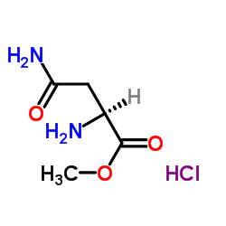 L-天冬酰胺甲酯盐酸盐结构式