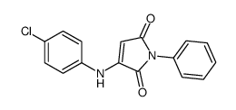 3-(4-chloroanilino)-1-phenylpyrrole-2,5-dione结构式