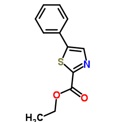 5-苯基-2-噻唑羧酸乙酯结构式