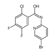 N-(5-bromopyridin-2-yl)-2-chloro-4,5-difluorobenzamide Structure