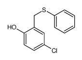 4-chloro-2-(phenylsulfanylmethyl)phenol Structure