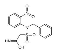 2-[benzyl-(2-nitrophenyl)sulfamoyl]acetamide结构式