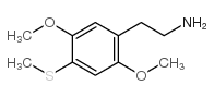 2,5-二甲氧基-4-甲硫基苯乙胺结构式