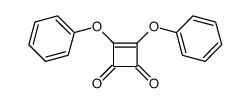 3,4-diphenoxycyclobut-3-ene-1,2-dione Structure