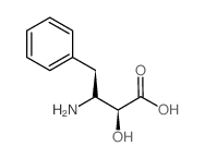 (2S,3S)-3-Amino-2-hydroxy-4-phenylbutanoic acid Structure