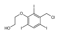 2-[3-(chloromethyl)-2,4,6-triiodophenoxy]ethanol结构式