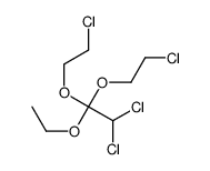 2,2-dichloro-1,1-bis(2-chloroethoxy)-1-ethoxyethane结构式