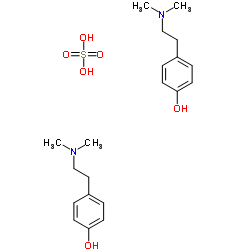 hordenine sulfate Structure