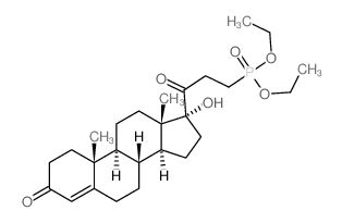 Phosphonic acid,[2-[(17-hydroxy-3-oxoandrost-4-en-17b-yl)carbonyl]ethyl]-, diethyl ester (7CI,8CI) Structure
