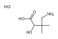 4-amino-2-hydroxy-3,3-dimethylbutanoic acid,hydrochloride结构式