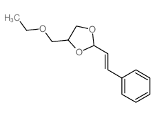 1,3-Dioxolane,4-(ethoxymethyl)-2-(2-phenylethenyl)- Structure