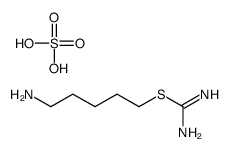 5-aminopentyl carbamimidothioate,sulfuric acid Structure