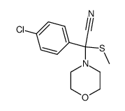 (4-chloro-phenyl)-methylsulfanyl-morpholin-4-yl-acetonitrile结构式
