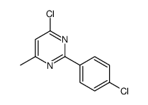 4-chloro-2-(4-chlorophenyl)-6-methylpyrimidine Structure