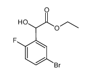 ethyl (5-bromo-2-fluorophenyl)(hydroxy)acetate结构式