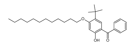 (5-tert-Butyl-4-dodecyloxy-2-hydroxy-phenyl)-phenyl-methanone Structure