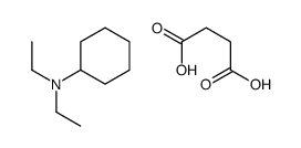 succinic acid, compound with N,N-diethylcyclohexylamine (1:1) Structure