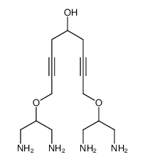 1,9-bis(1,3-diaminopropan-2-yloxy)nona-2,7-diyn-5-ol结构式