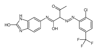 2-[[2-chloro-5-(trifluoromethyl)phenyl]azo]-N-(2,3-dihydro-2-oxo-1H-benzimidazol-5-yl)-3-oxobutyramide Structure