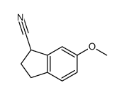 6-甲氧基-2,3-二氢-1H-茚-1-甲腈结构式