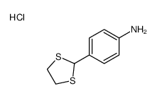 4-(1,3-二硫烷-2-基)苯胺盐酸盐结构式