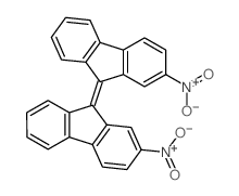 (9Z)-2-nitro-9-(2-nitrofluoren-9-ylidene)fluorene结构式