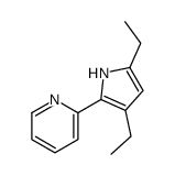 Pyridine, 2-(3,5-diethyl-1H-pyrrol-2-yl)- (9CI)结构式