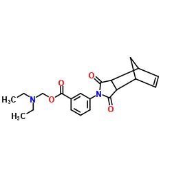(Diethylamino)methyl 3-(3,5-dioxo-4-azatricyclo[5.2.1.02,6]dec-8-en-4-yl)benzoate Structure