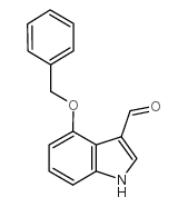 4-苄氧基吲哚-3-甲醛结构式