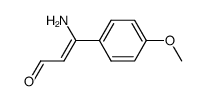 p-Methoxyphenyl-β-aminocinnamaldehyd结构式