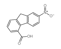 9H-Fluorene-4-carboxylicacid, 7-nitro- Structure
