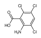 2-amino-3,5,6-trichloro-benzoic acid结构式