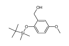 (2-((tert-butyldimethylsilyl)oxy)-5-methoxyphenyl)methanol Structure
