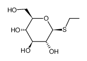 ethyl 1-thio-β-D-glucopyranoside Structure