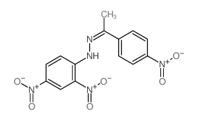 Ethanone,1-(4-nitrophenyl)-, 2-(2,4-dinitrophenyl)hydrazone Structure