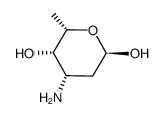 alpha-L-lyxo-Hexopyranose, 3-amino-2,3,6-trideoxy- (9CI) Structure