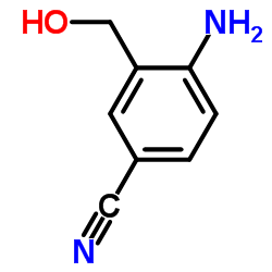4-Amino-3-(hydroxymethyl)benzonitrile结构式