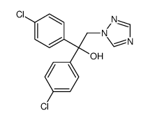 1,1-bis(4-chlorophenyl)-2-(1,2,4-triazol-1-yl)ethanol结构式