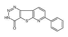 7-phenyl-1H-pyrido[2,3]thieno[2,4-b]triazin-4-one Structure