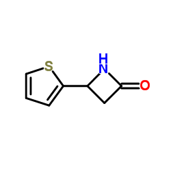 2-Azetidinone,4-(2-thienyl)-(9CI) Structure