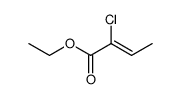 (Z)-ethyl 2-chlorobut-2-enoate结构式