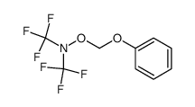 O-(phenoxymethyl)-N,N-bis(trifluoromethyl)hydroxylamine Structure