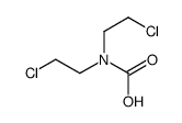 bis(2-chloroethyl)carbamic acid Structure