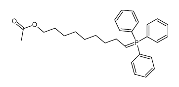 9-(triphenyl-l5-phosphanylidene)nonyl acetate结构式