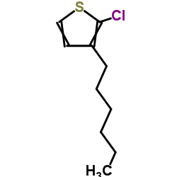 2-Chloro-3-hexylthiophene Structure