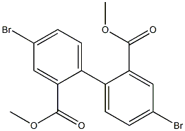 4,4'-二溴-[ 1,1'-联苯] -2,2'-二羧酸二甲酯结构式