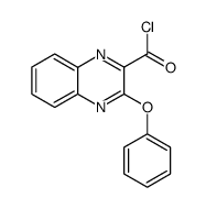 Chlorure de l'acide phenoxy-3 quinoxaline carboxylique-2结构式